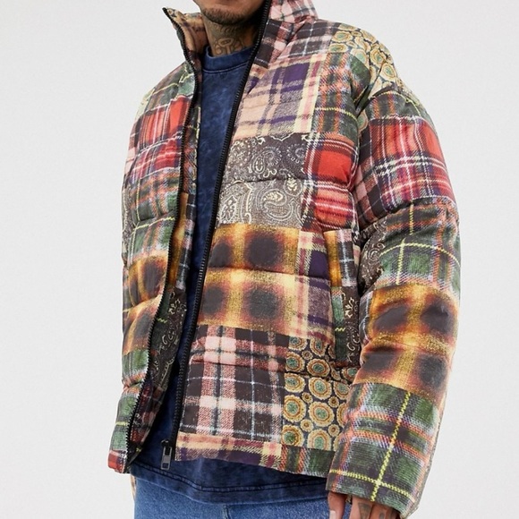 ASOS Patchwork Print Puffer - Picture 2 of 6